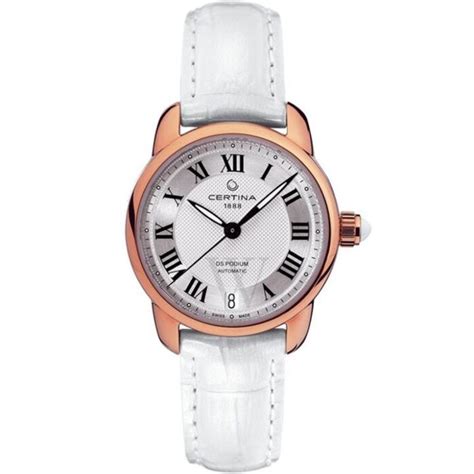 Women's Audrey Leather Silver Dial Watch 